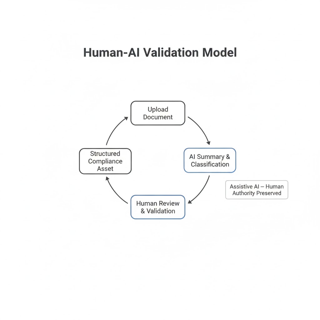 Human-AI validation model diagram